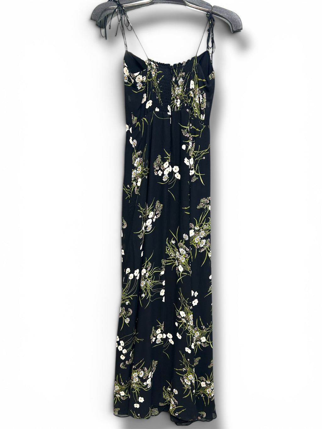 REFORMATION Size 2 BLACK FLORAL WDRESS