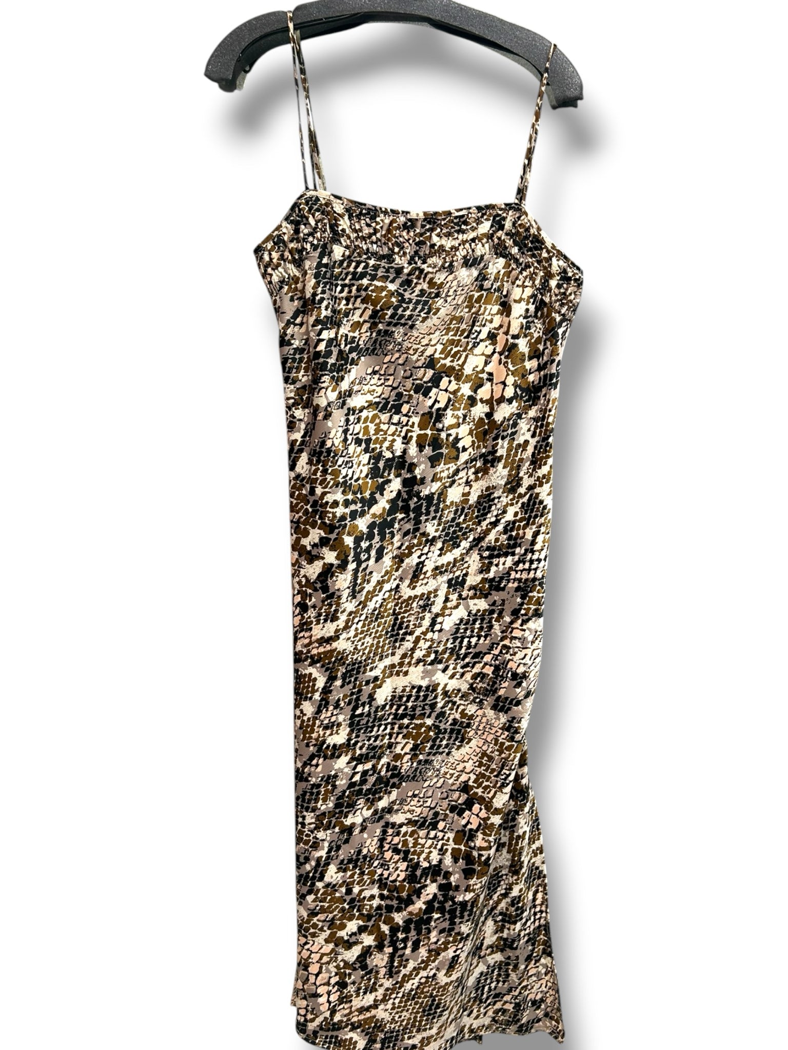 NWT ANTHROPOLOGIE SQUARE NECK SATIN SLIP DRESS MIDI SIZE MEDIUM