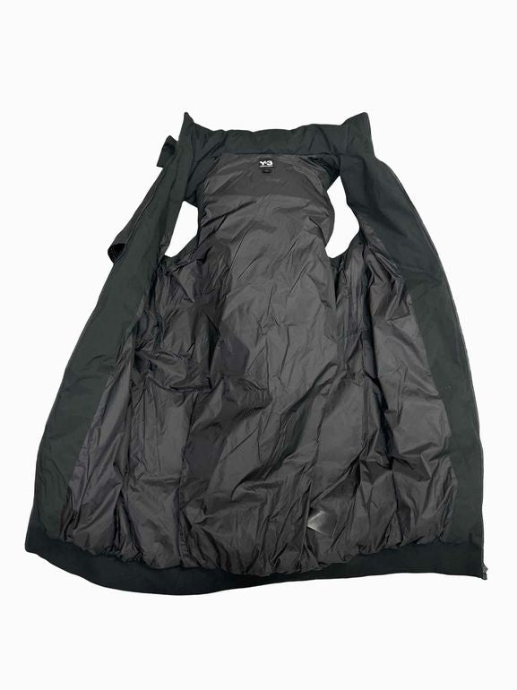 ADIDAS  Y-3 YOHJI YAMAMOTO LONG DOWN HOODED PUFFER VEST SIZE: S