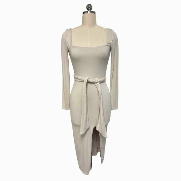 LOVERS AND FRIENDS NWT! SARIAH MIDI CREAM DRESS SIZE XS