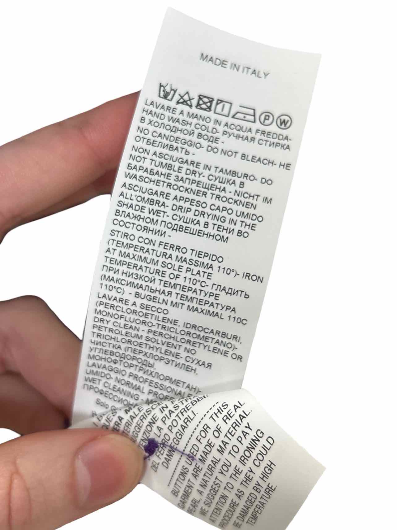 SEVENTY VENEZIA GEOMETRIC PRINT SILK BLOUSE SIZE: M