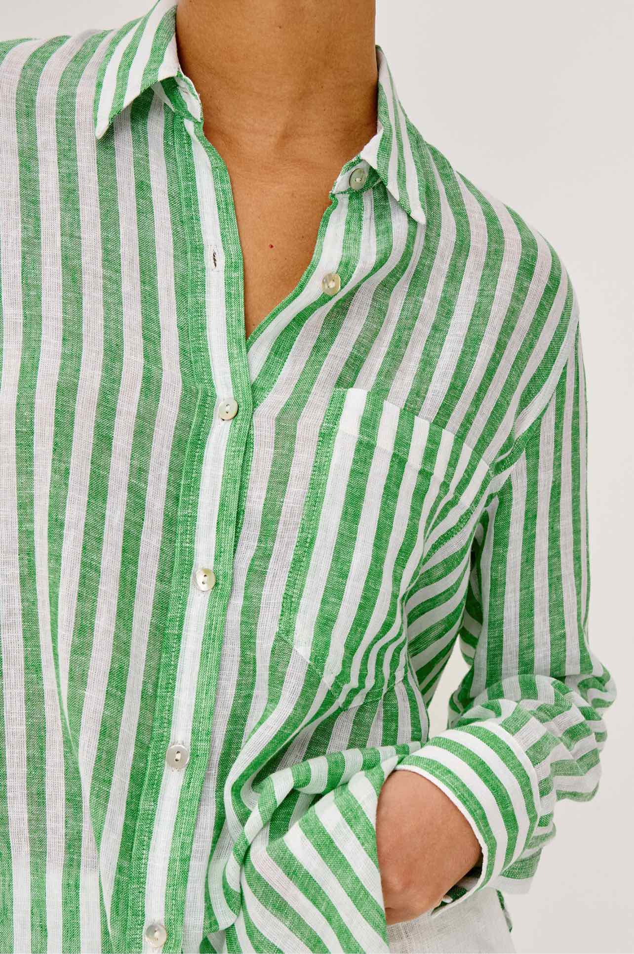 RAILS  X  GIADZY GIADA LUXE LINEN SHIRT SIZE: S