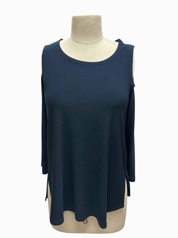 SYMPLI LAGENLOOK COLD SHOULDER TOP SIZE: 6