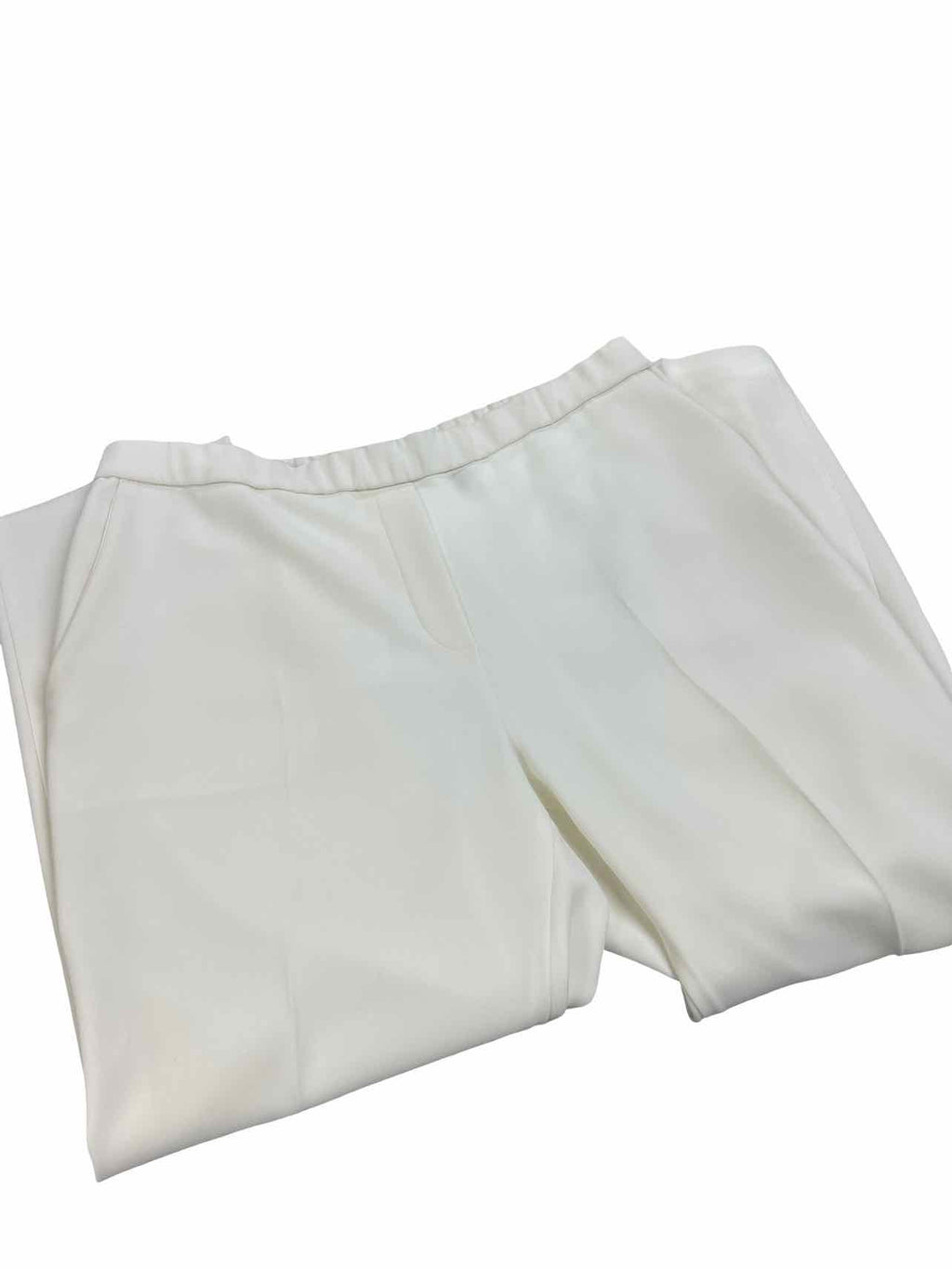 THEORY TREECA ADMIRAL CREPE CROP PANT IN RICE SIZE 8