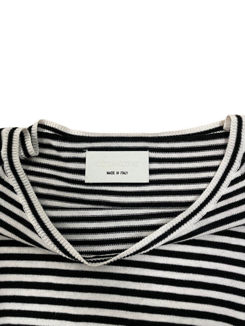 ZADIG & VOLTAIRE CAMILLE RAYE COTTON KNIT SWEATER