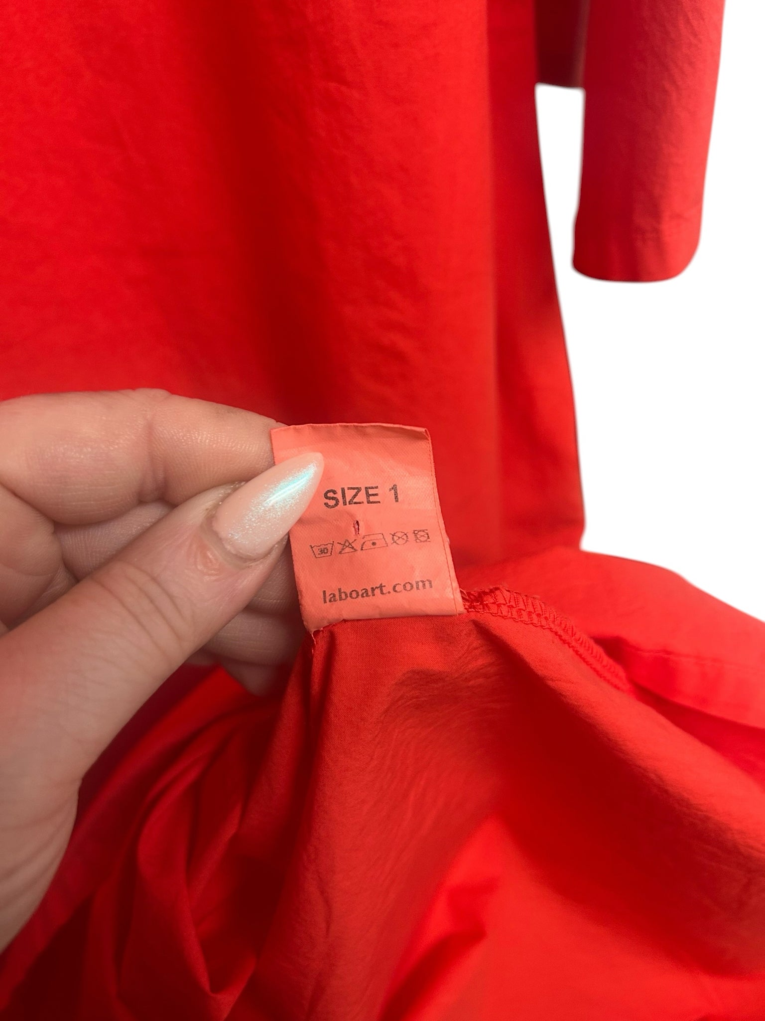 LABOART ABITO SCAMPO CLARA DRESS IN TANGO SIZE 1 US SMALL