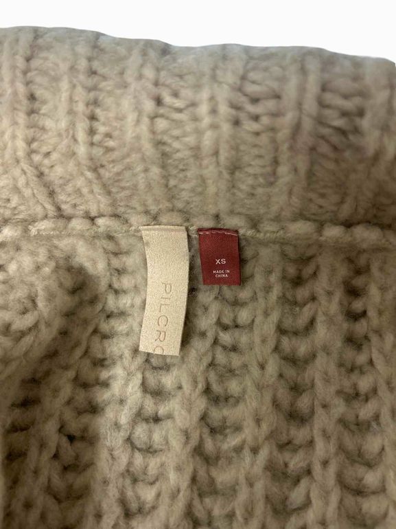 ANTHROPOLOGIE PILCRO CHUNKY FLOWER CARDIGAN SIZE: XS