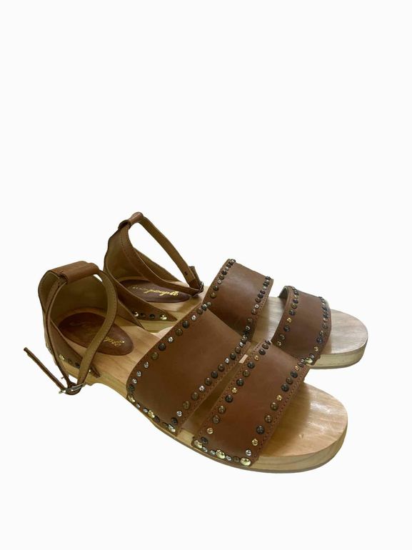 FREE PEOPLE NORTH SHORE STUDDED CLOG SANDAL SIZE 40