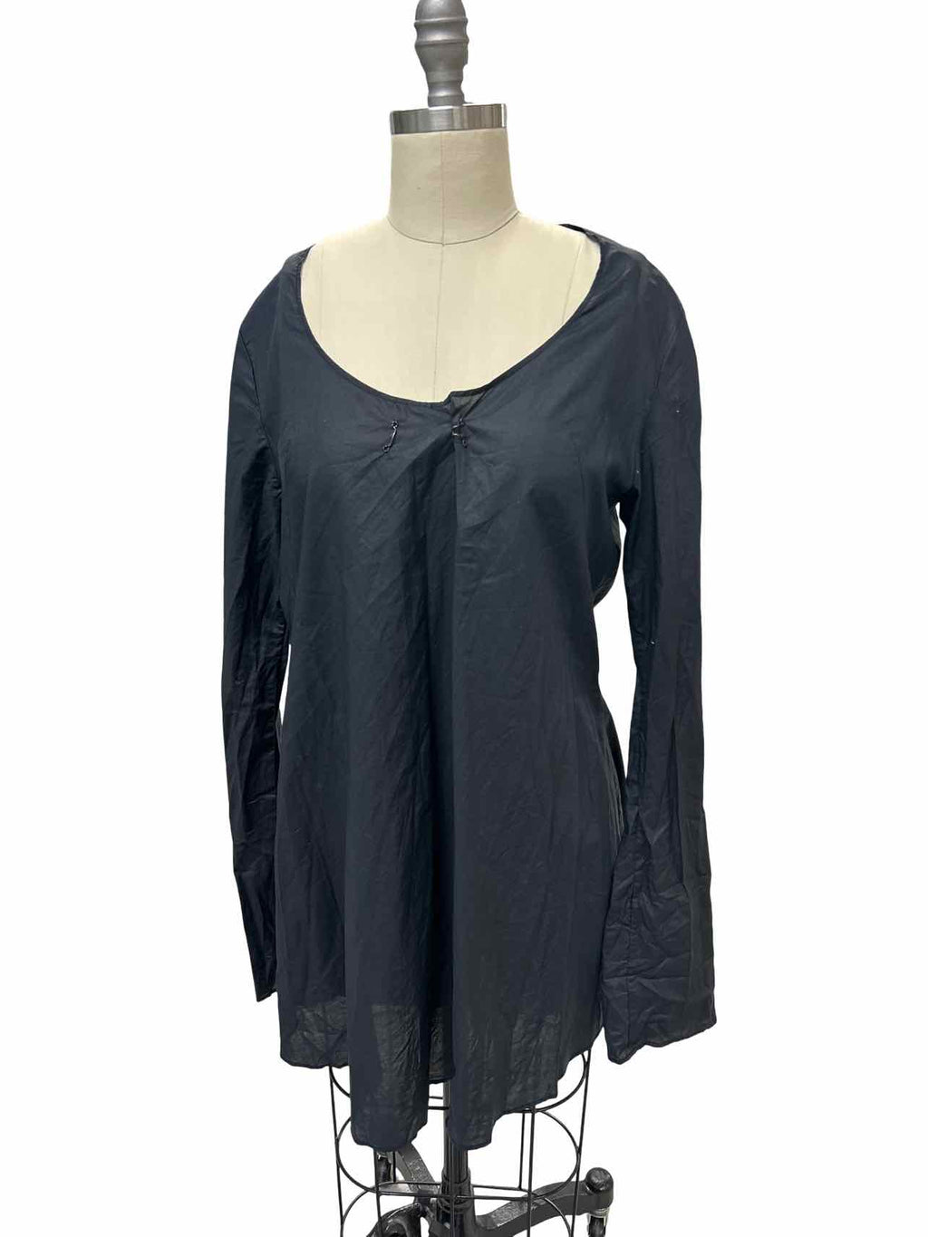ATELIER SUPPAN 100% COTTON SILVER HOOK FRONT TUNIC SIZE: XS