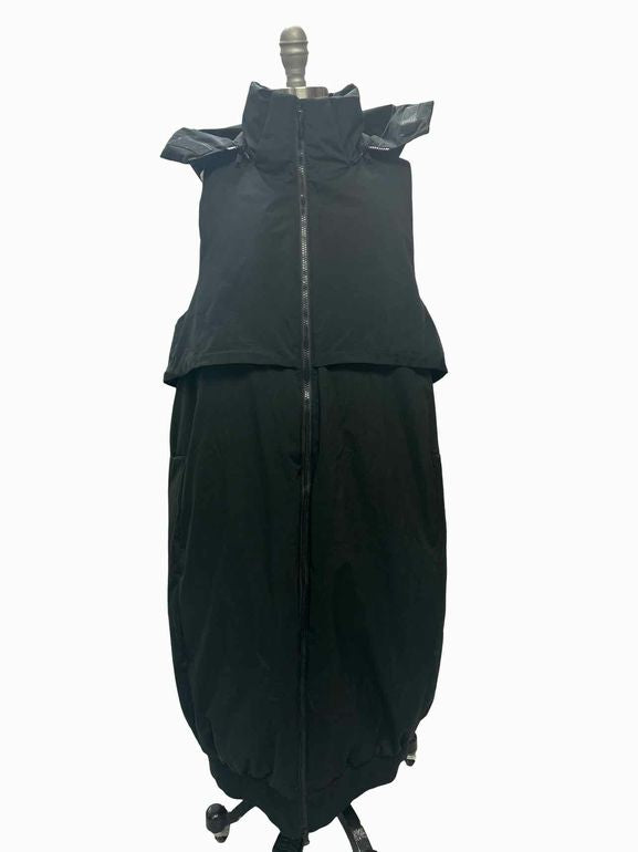 ADIDAS  Y-3 YOHJI YAMAMOTO LONG DOWN HOODED PUFFER VEST SIZE: S