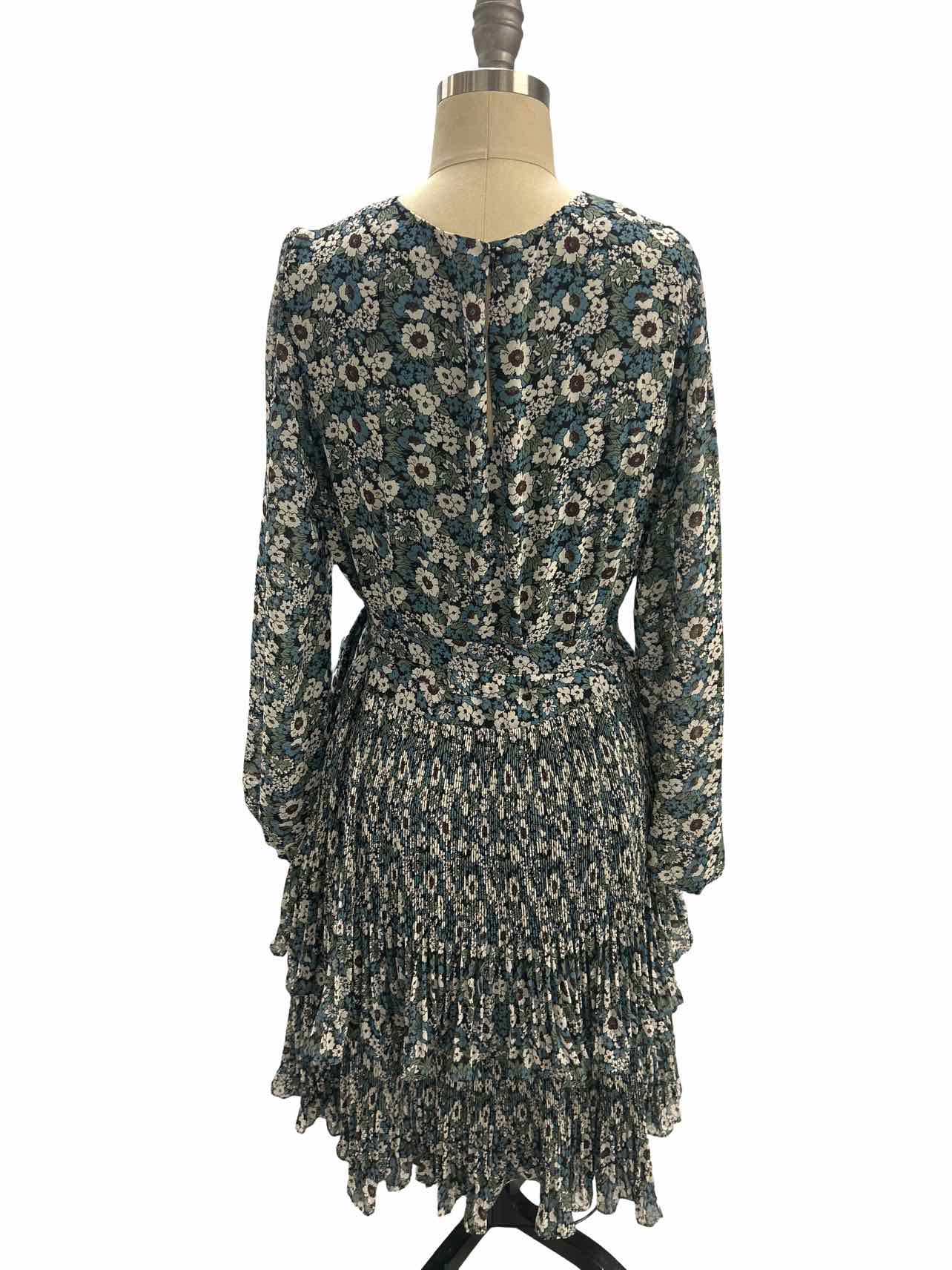 BODEN TIERED PLEATED SKIRT LS TIE WAIST SIZE: 10L