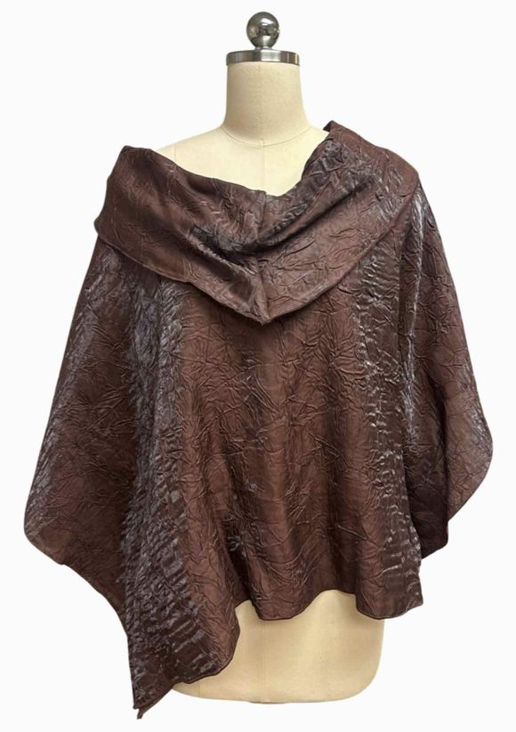 NEW! HEYDARI LAGENLOOK CRINKLE ROLL NECK TOP OVERISZE ART TO WEAR XS
