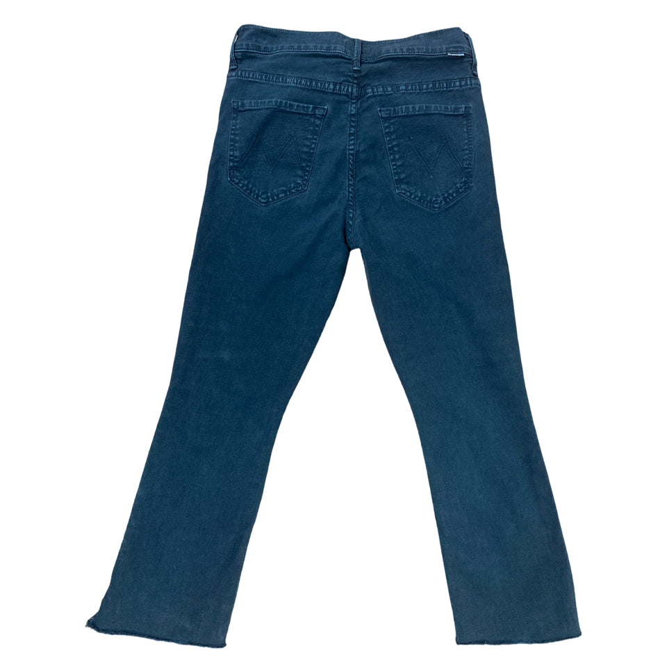 MOTHER THE INSIDER CROP STEP FRAY JEANS IN SO FAR GONE SIZE 27