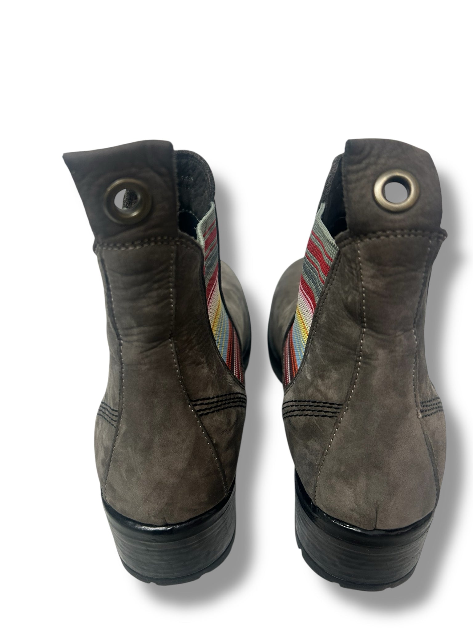 BUENO FLORIDA CHELSEA BOOTS MULTI-COLOR WITH STRIPED ELASTIC SIZE 41