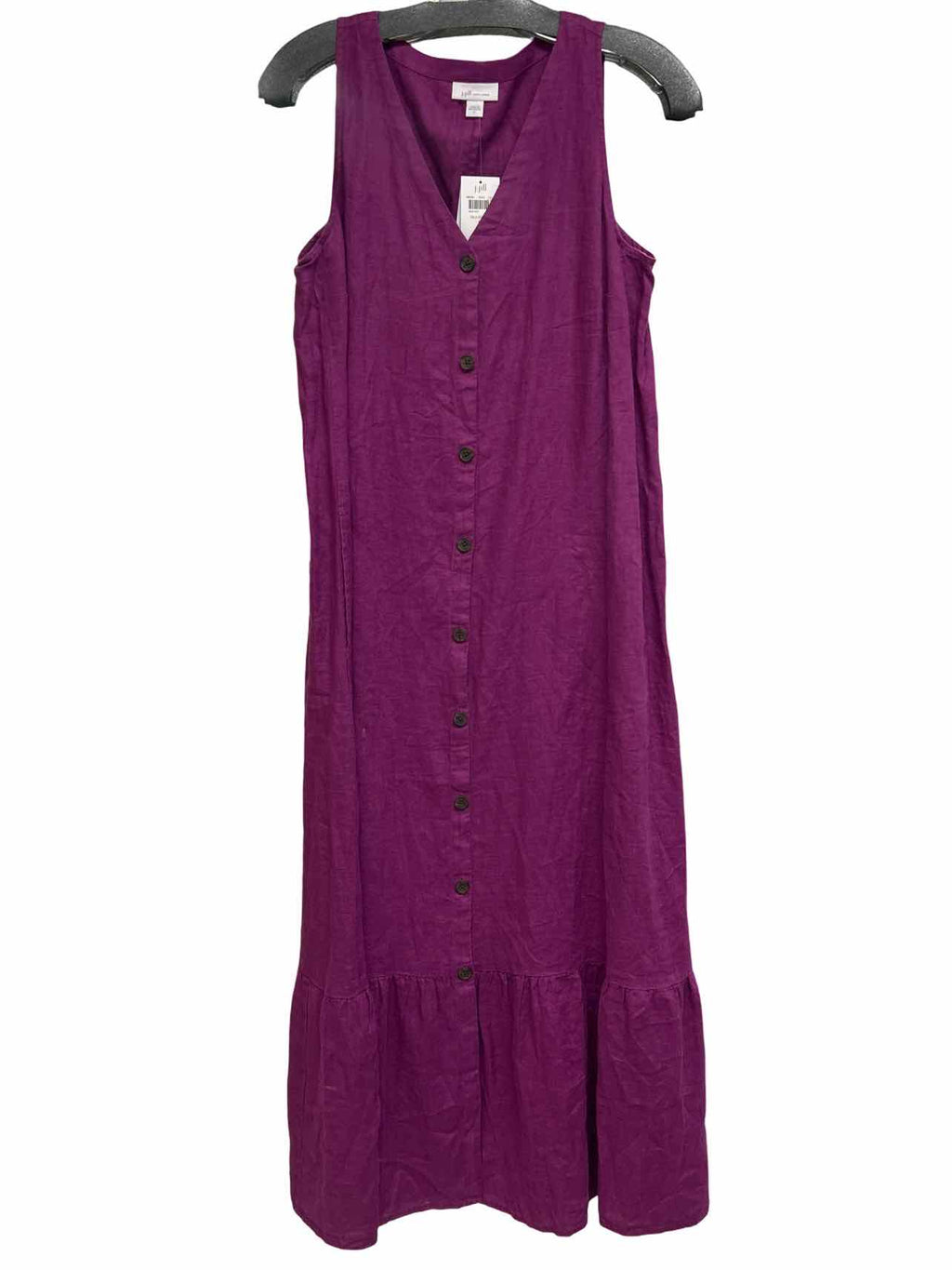 JJILL NWT LINEN BUTTON FRONT MAXI DRESS SIZE: S
