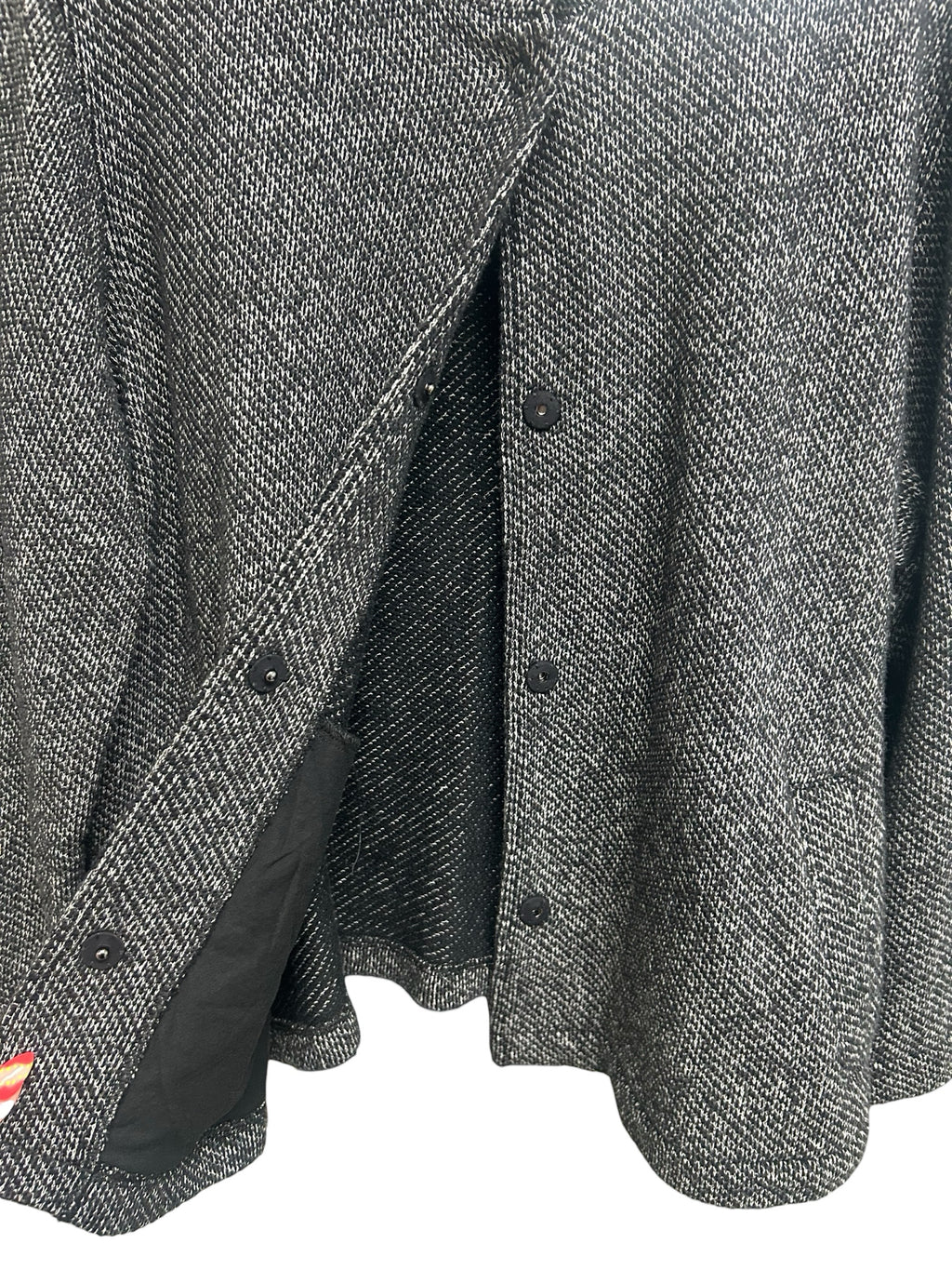 EILEEN FISHER ORGANIC COTTON TERRY STAND COLLAR SNAP JACKET SIZE XL - WEARHOUSE  CONSIGNMENT