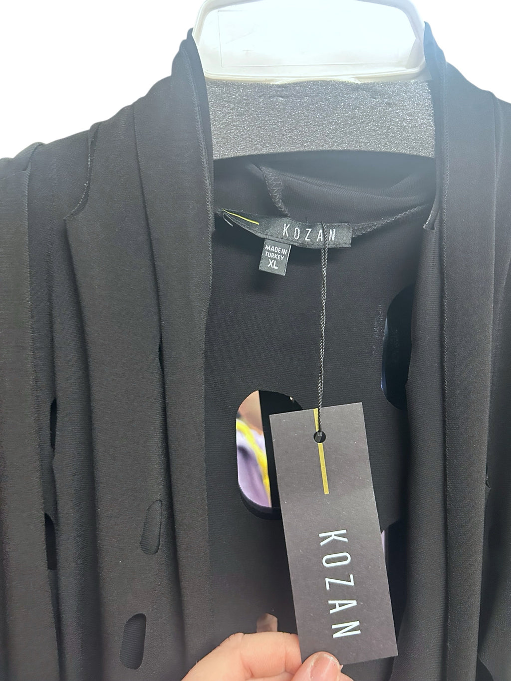 KOZAN NWT! THE MOLLY TOPPER CARDIGAN LAGENLOOK BLACK SIZE XL