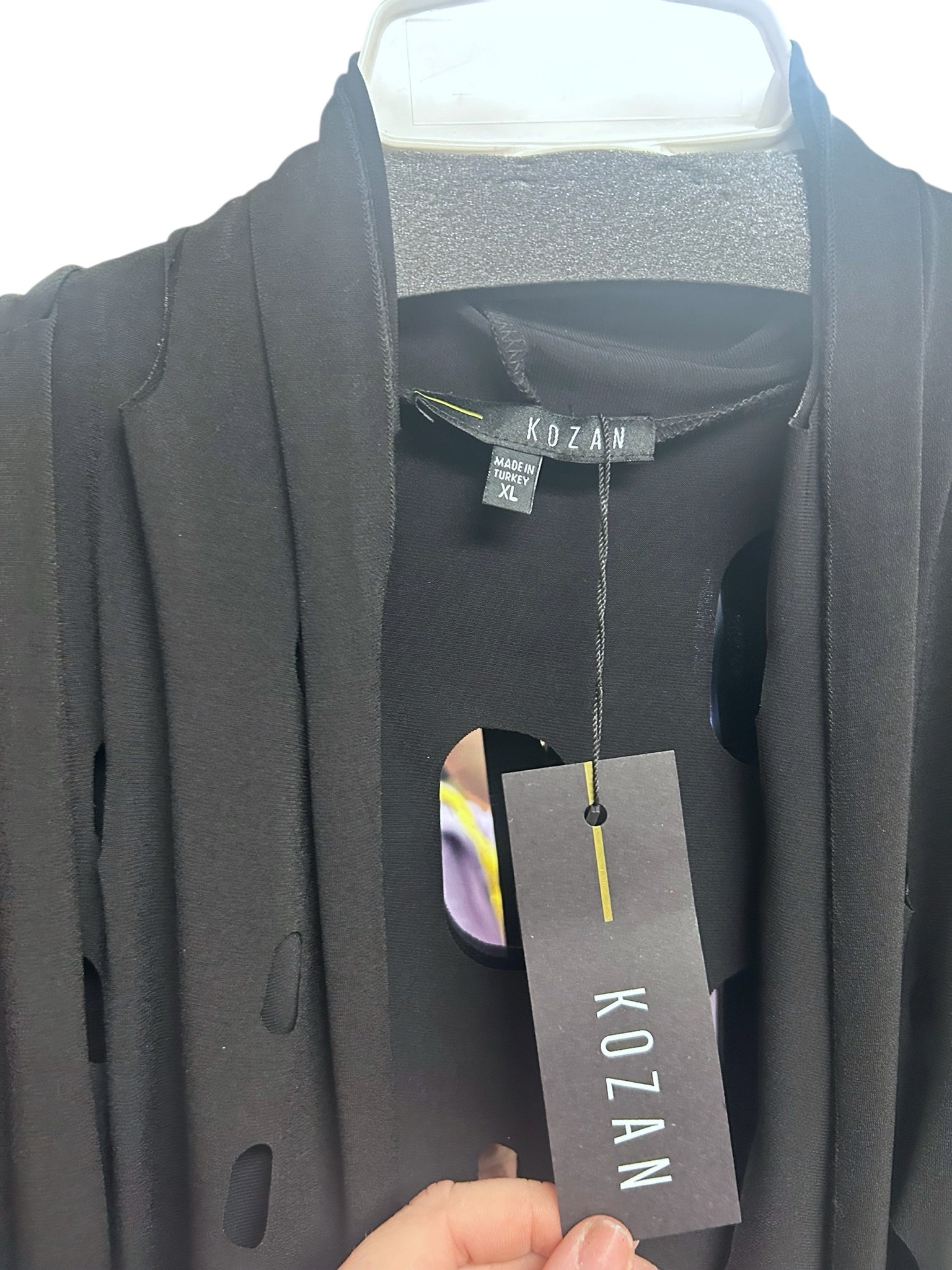 KOZAN NWT! THE MOLLY TOPPER CARDIGAN LAGENLOOK BLACK SIZE XL