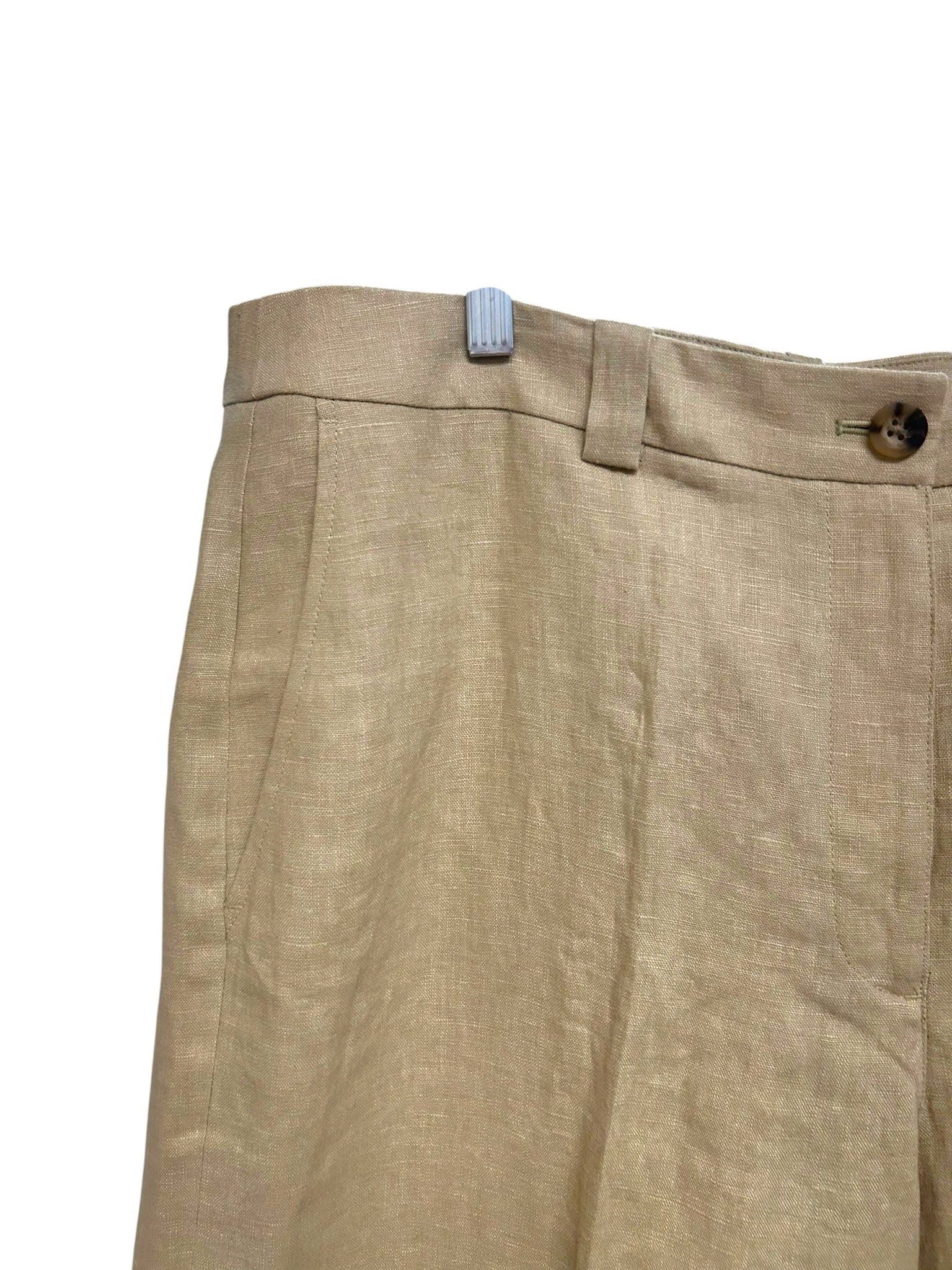 NEW WITH TAGS BODEN WESTBOURNE LINEN TAN TROUSER PANTS SIZE 16/18