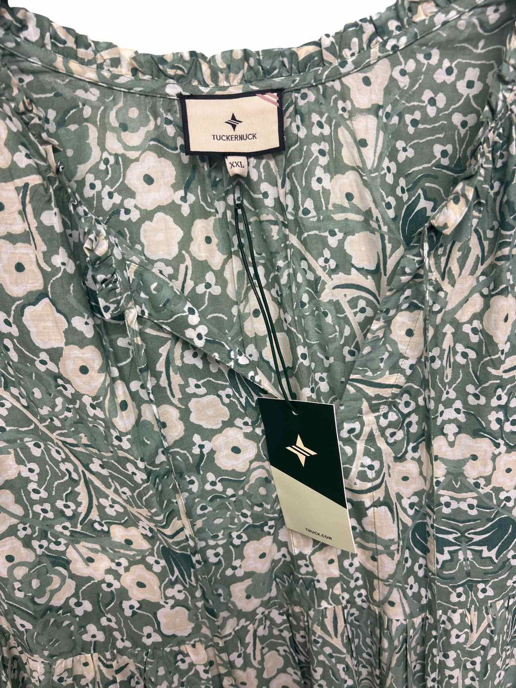 TUCKERNUCK NWT SAILORS VALENTINE LS SALTY PALOMA CAFTAN MAXI SIZE: XXL