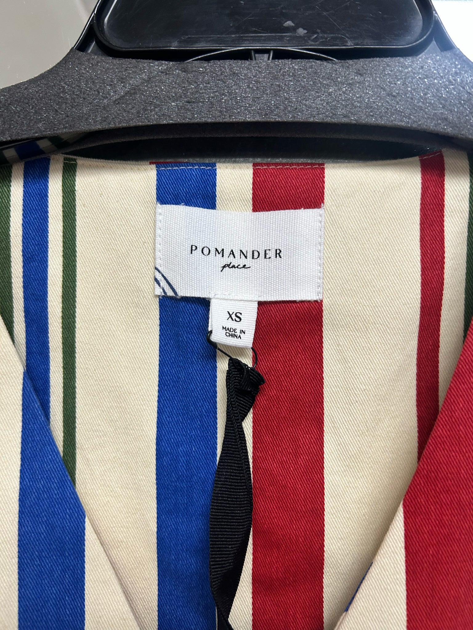 NWT POMANDER PLACE AMERICANA STRIPE KIRA MINI TANK DRESS SIZE XS