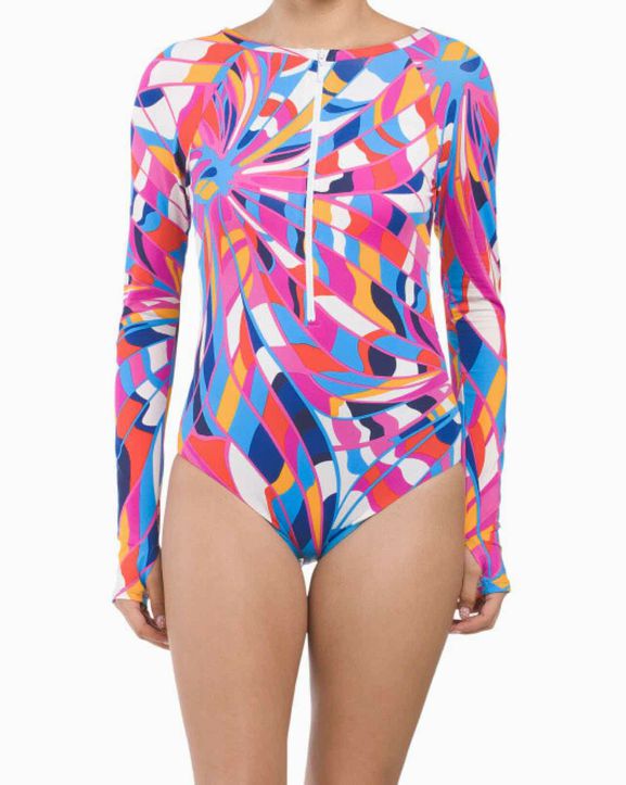 TRINA TURK  NWT RIO ZIP UP PADDLE SUIT SIZE: M