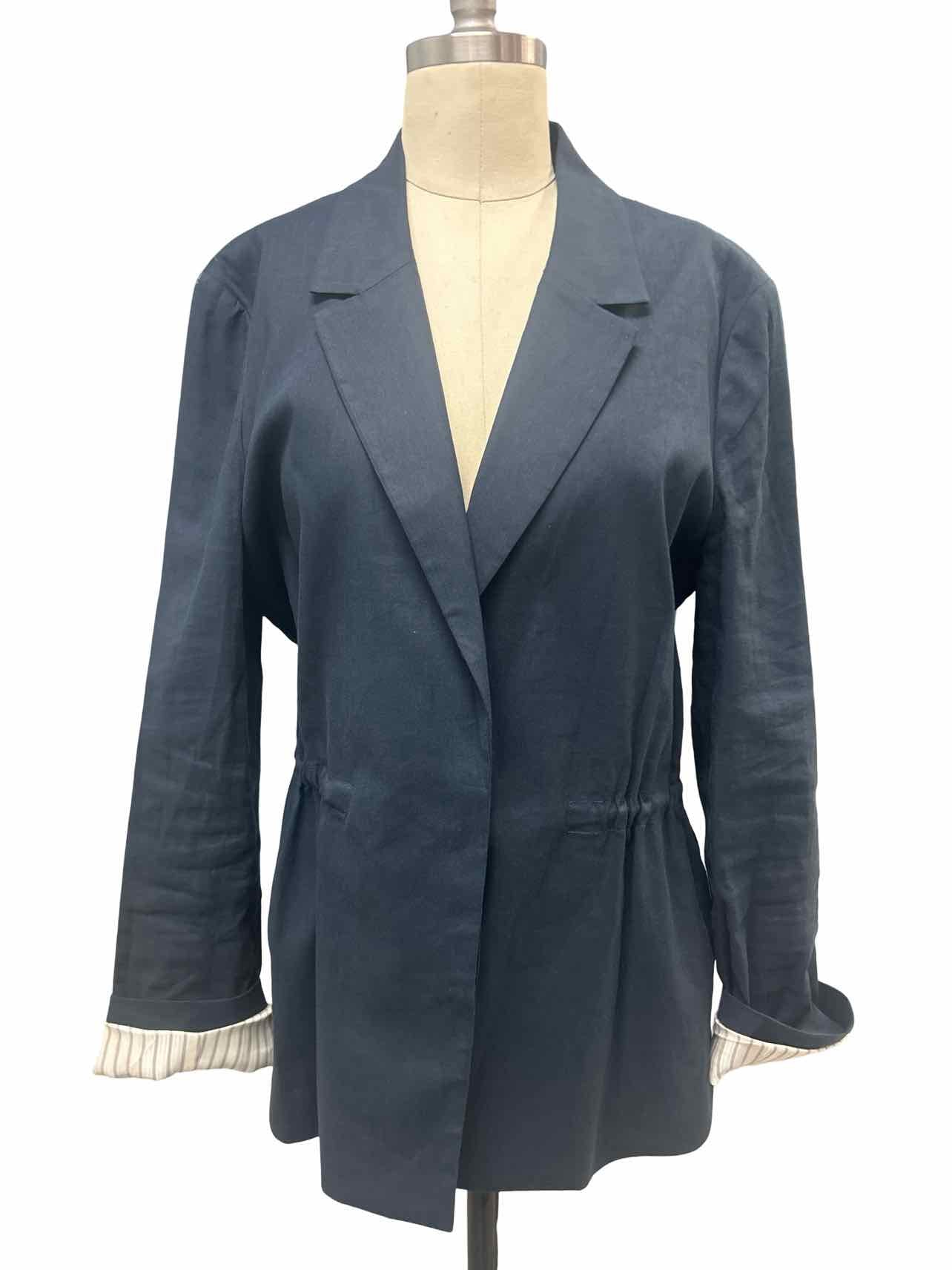 RAG & BONE SPENCER LINEN BLEND CINCHED BLAZER  SIZE: 8