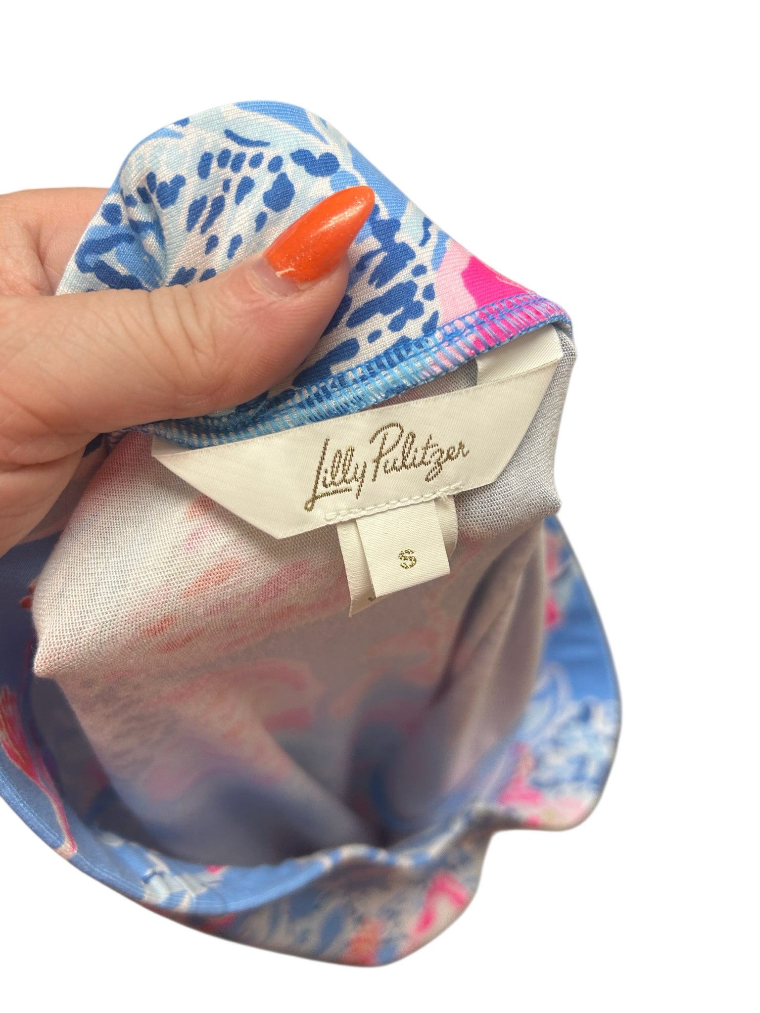 LILLY PULITZER ADEA MAXI BOHEMIAN RHAPSODY LIGHT BLUE SIZE SMALL