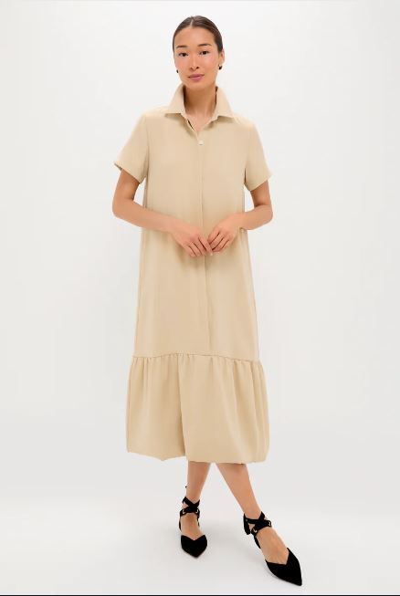 Tuckernuck Gold Martine Bubble Maxi Dress Gold / XL