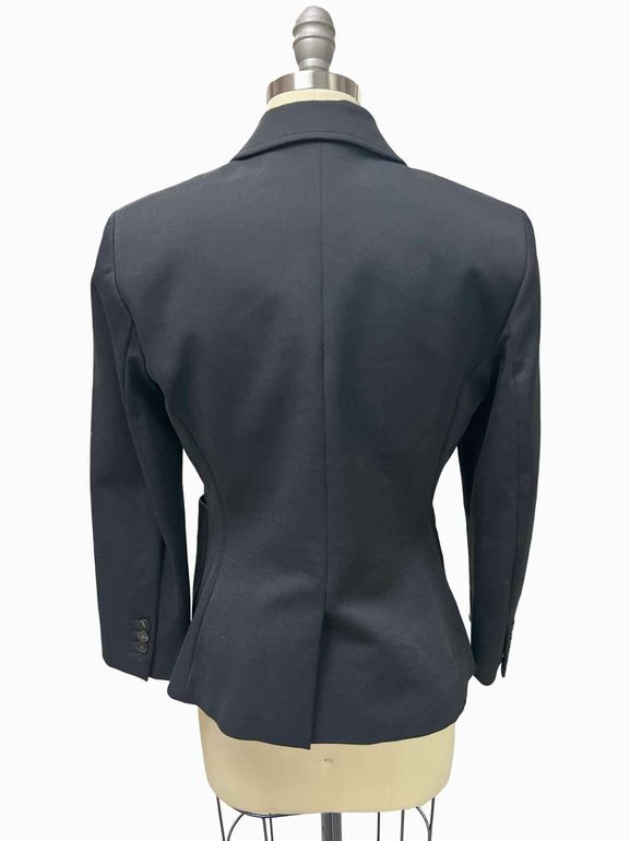 THEORY CLASSIC SHRUNKEN PATCH POCKET COTTON BLEND BLAZER SIZE: 8