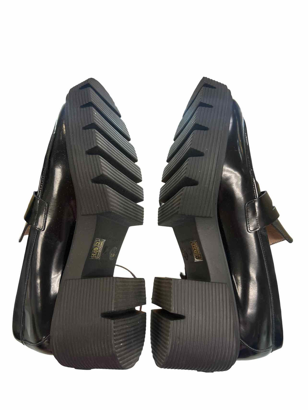 STUART WEITZMAN SOHO LUG SOLE PLATFORM LOAFER 8.5