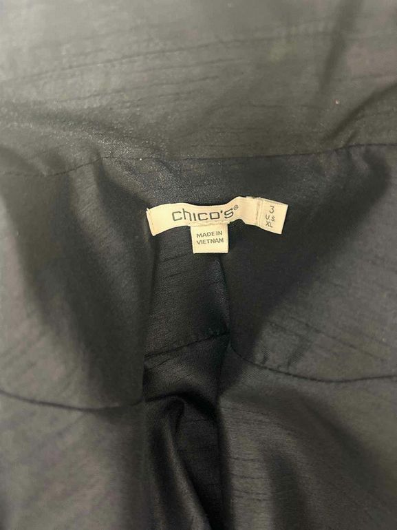 CHICOS NWT SHANTUNG SATIN TOPPER JACKET SIZE: XL