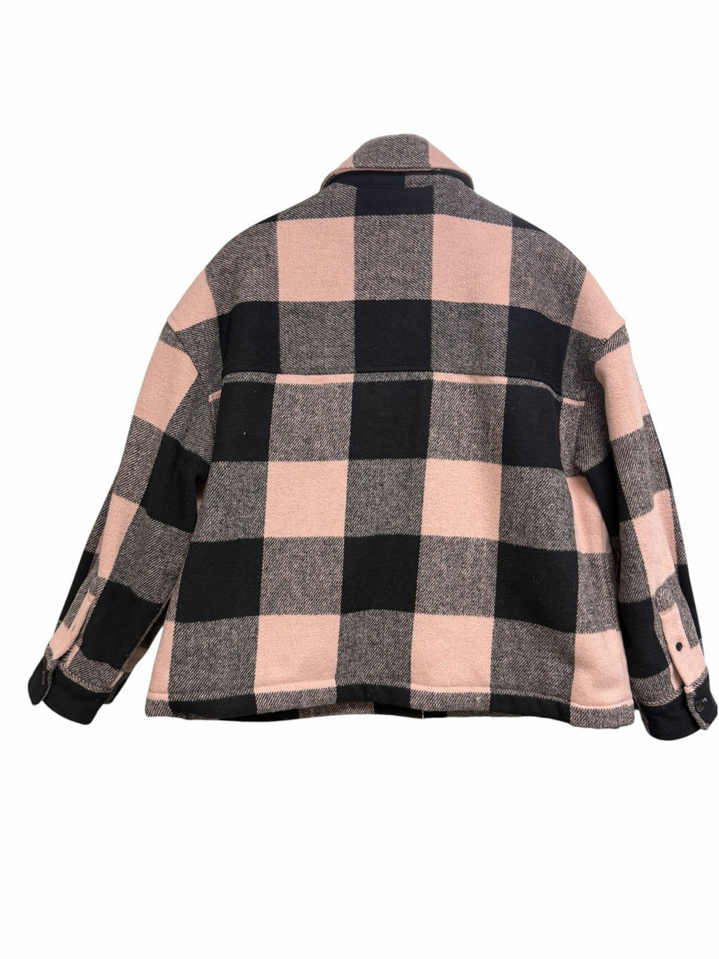 ALL SAINTS LUELLA PINK PLAID CHECK BOXY FIT JACKET SIZE 6