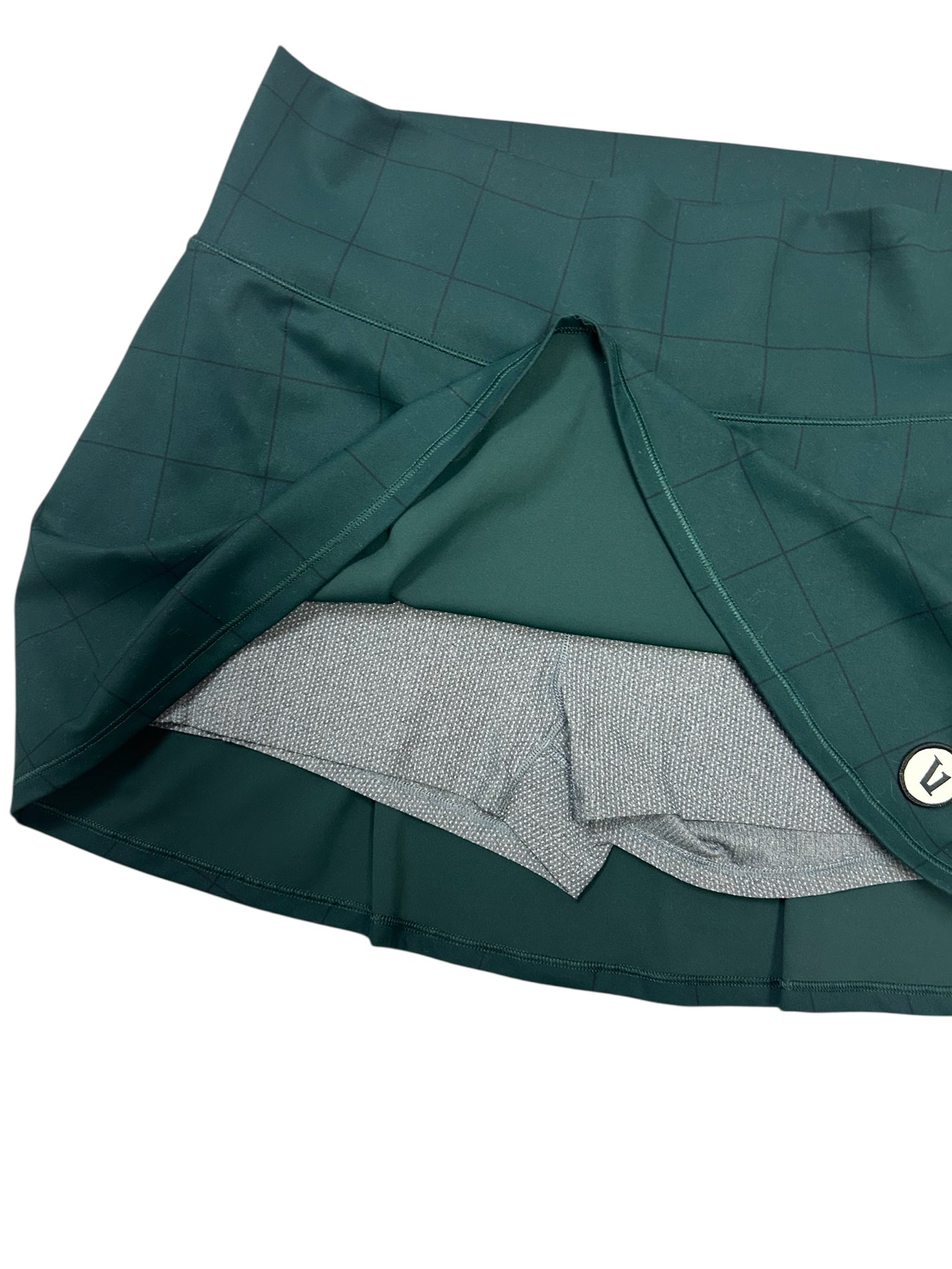 VUORI WINDOWPANE VOLLEY TENNIS SKORT GREEN SIZE XL