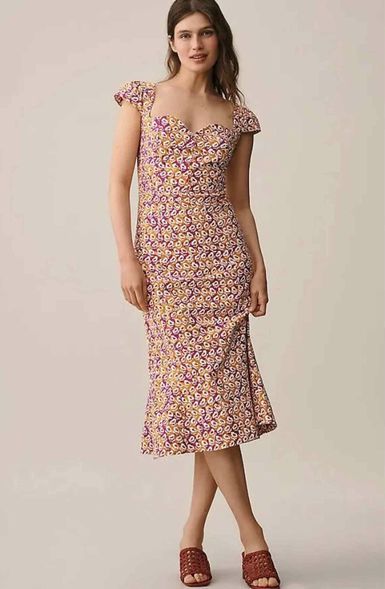 MAEVE NWT CECILY FIT & FLARE SWEETHEART DRESS SMALL