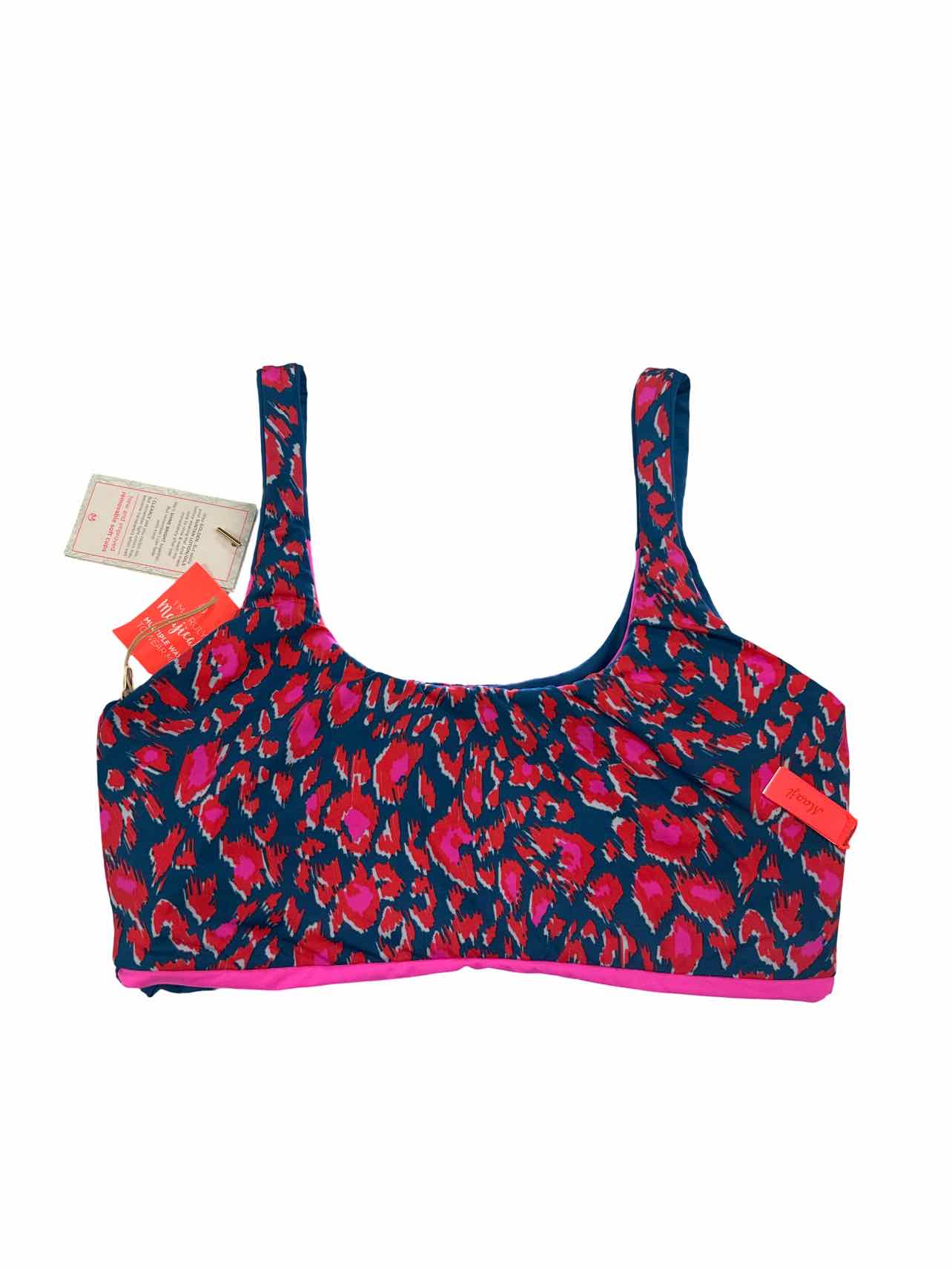 MAGII NWT REVERSIBLE SWIM TOP TEAL SIZE: M
