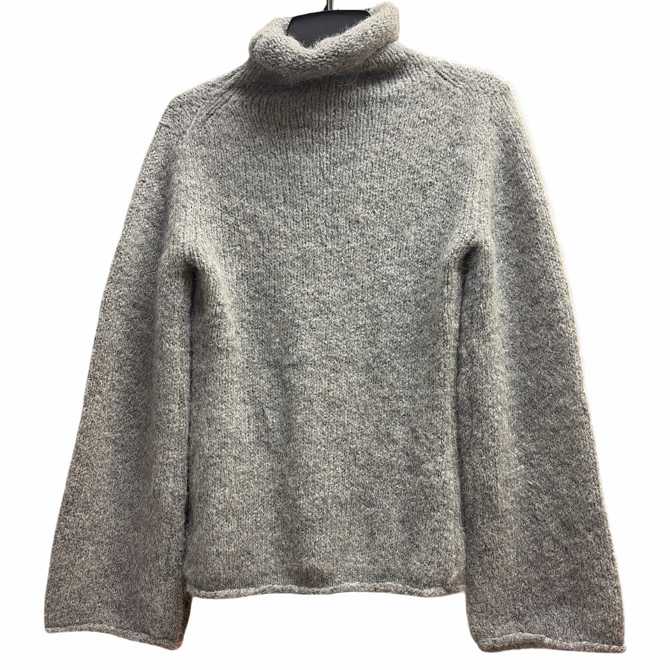 REFORMATION GROVE ALPACA TURTLENECK IN THUNDER SIZE XS