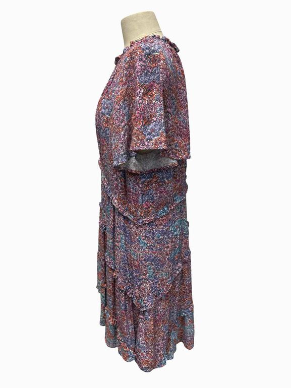 ANTHROPOLOGIE ROBIN TIERED MINI DRESS SIZE: XL