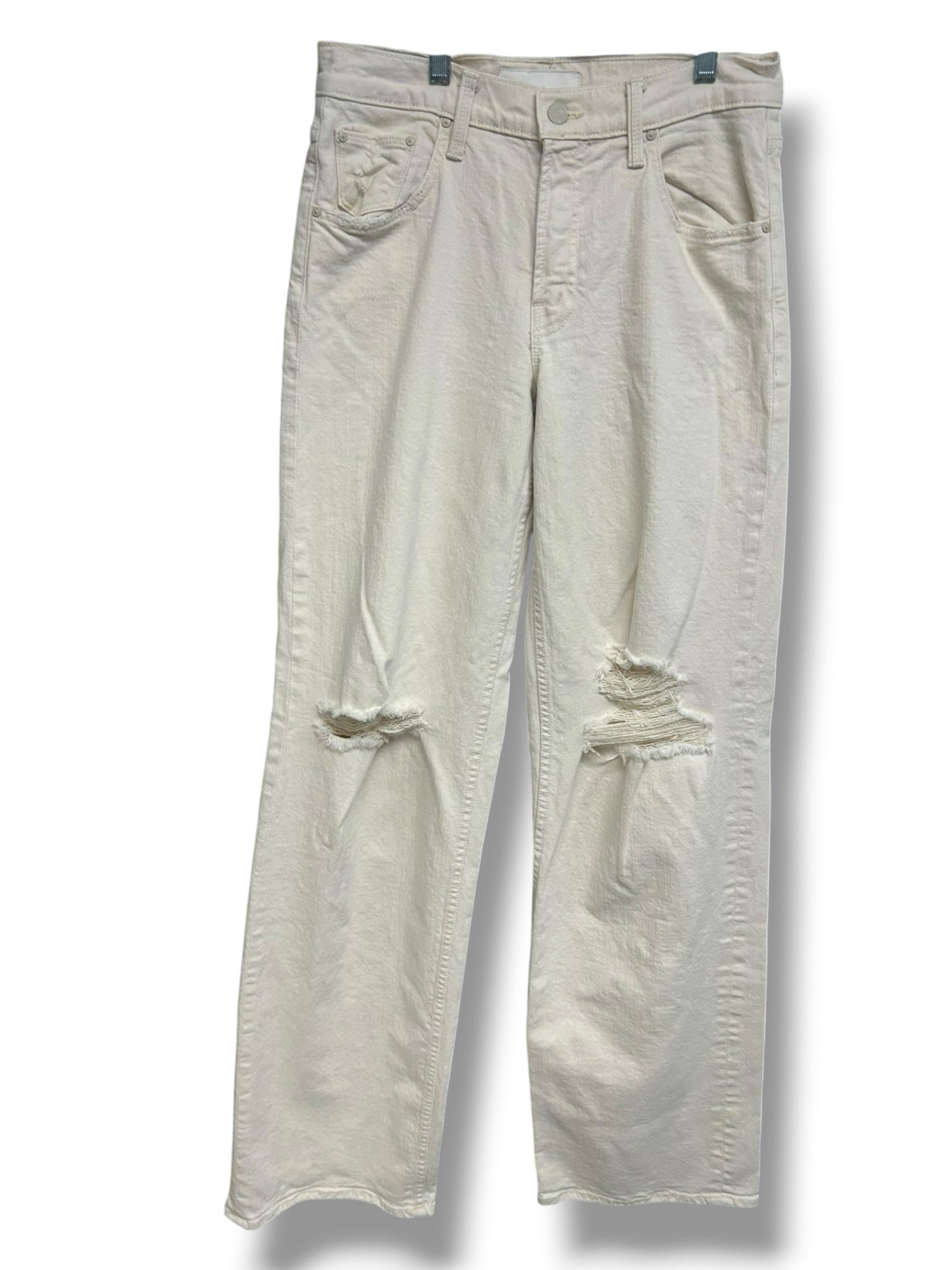MOTHER SUPERIOR THE DOWN LOW SPINNER WASH NATURAL ACTS JEANS SIZE 27