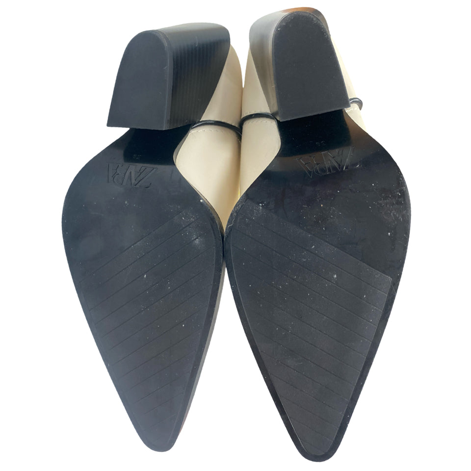 ZARA CONTRASTING KNEE-HIGH WESTERN CACTUS BOOTS SIZE 39