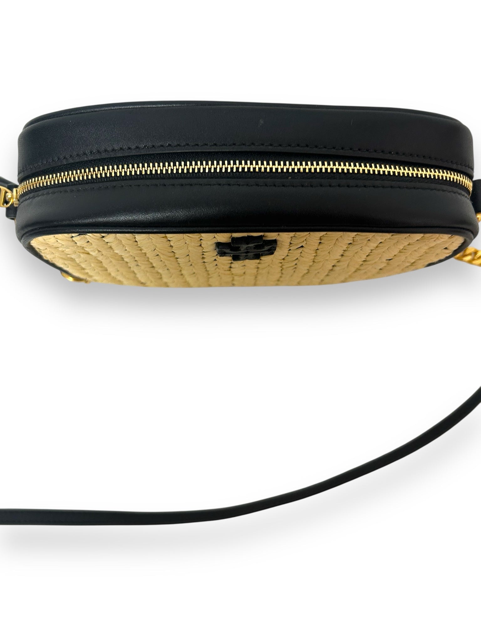 TORY BURCH STRAW MCGRAW RAFFIA CAMERA BAG