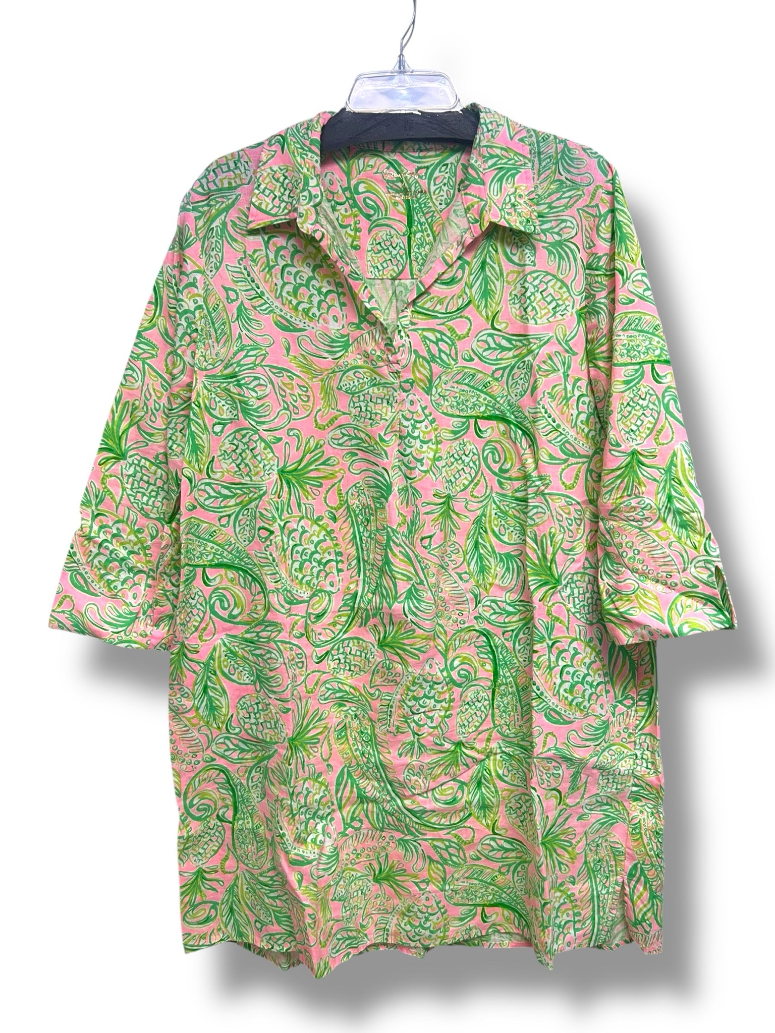 LILLY PULITZER PILAR LINEN TUNIC SHIRT DRESS SIZE XL - WEARHOUSE  CONSIGNMENT