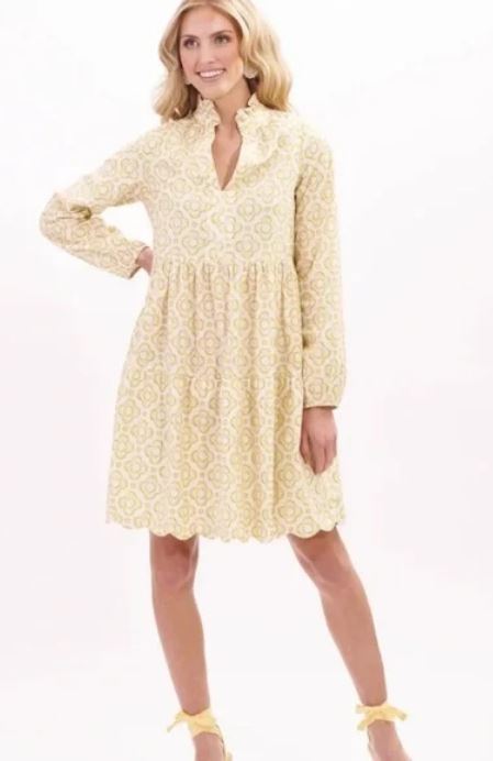 KATHLEEN MAEVE AVALON PALM BEACH CLOVER SWING DRESS SIZE M