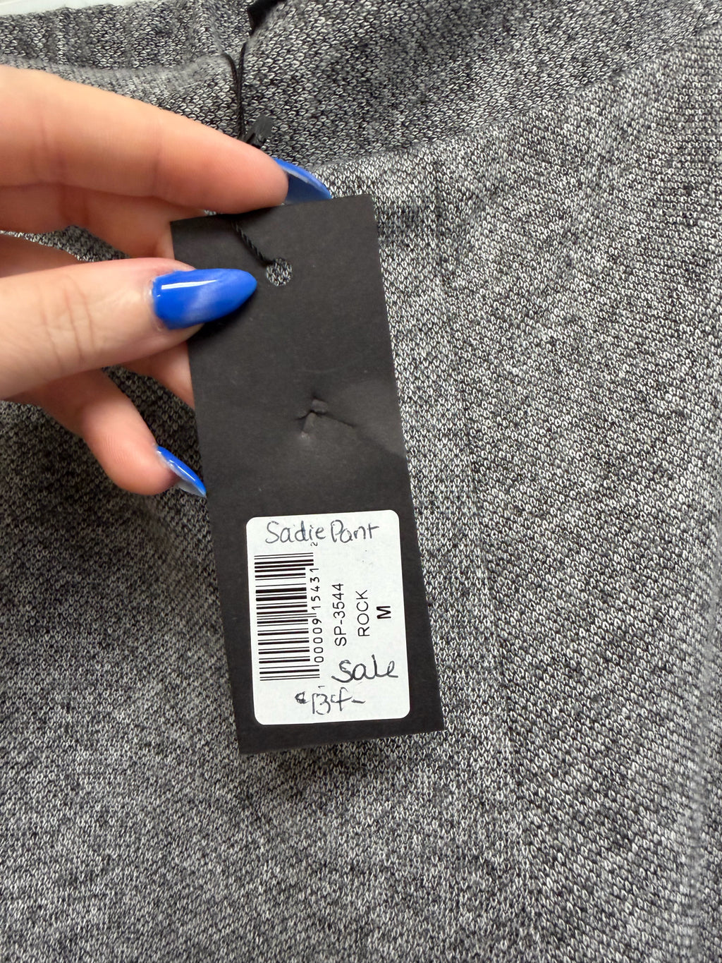 NWT KOZAN ART TO WEAR SADIE CROP WIDE LEG GRAY PANTS SIZE MEDIUM