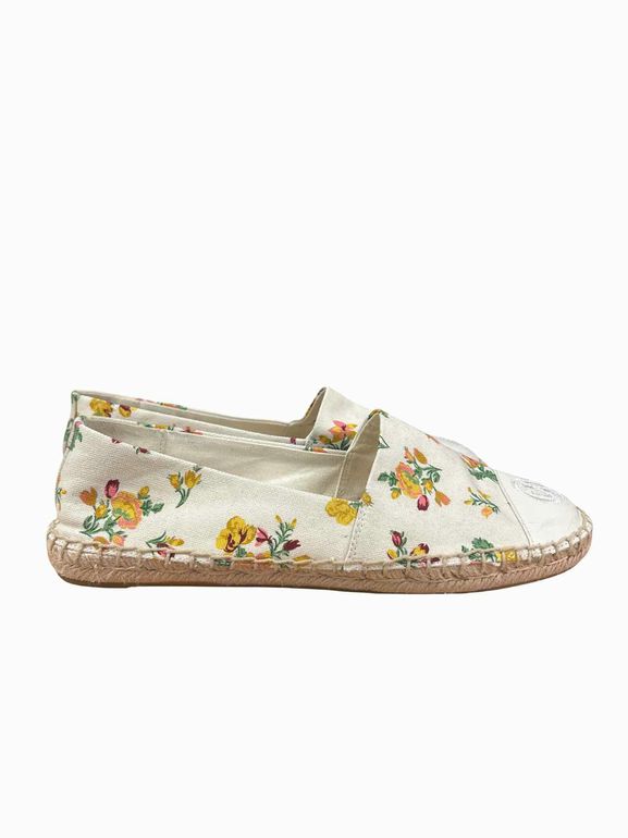 TORY BURCH CANVAS ESPADRILLE SIZE: 7.5