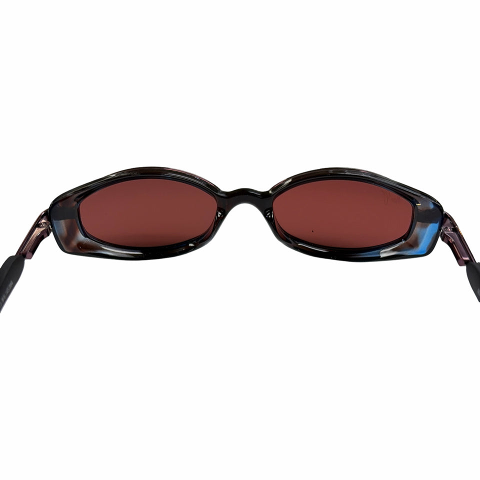 MAUI JIM VINTAGE HANA MJ124 POLARIZED SUNGLASSES RUBY WINE