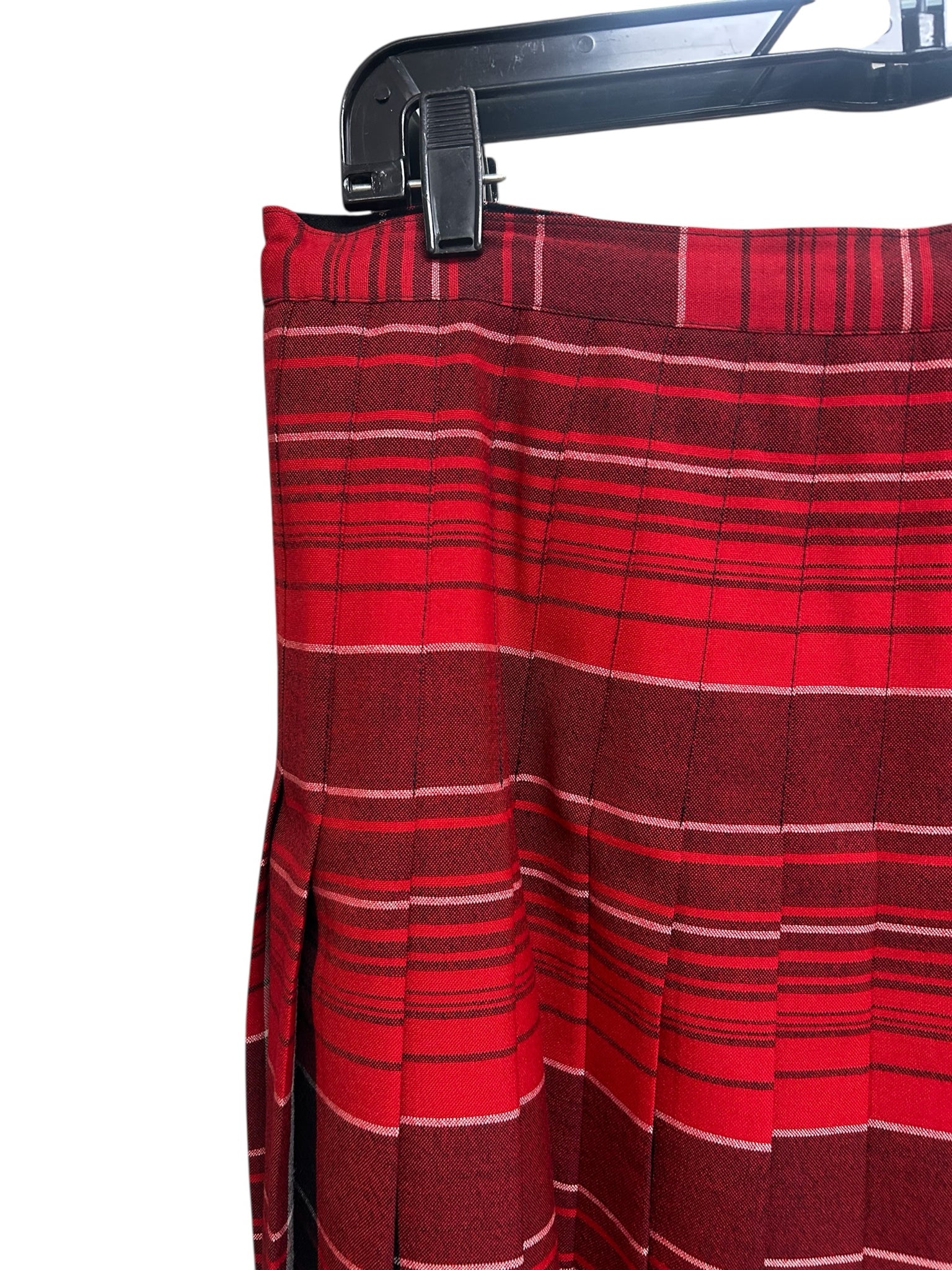 PENDLETON VINTAGE HERITAGE LIMITED EDITION REVERSIBLE PLEATED WOOL SKIRT SIZE 12