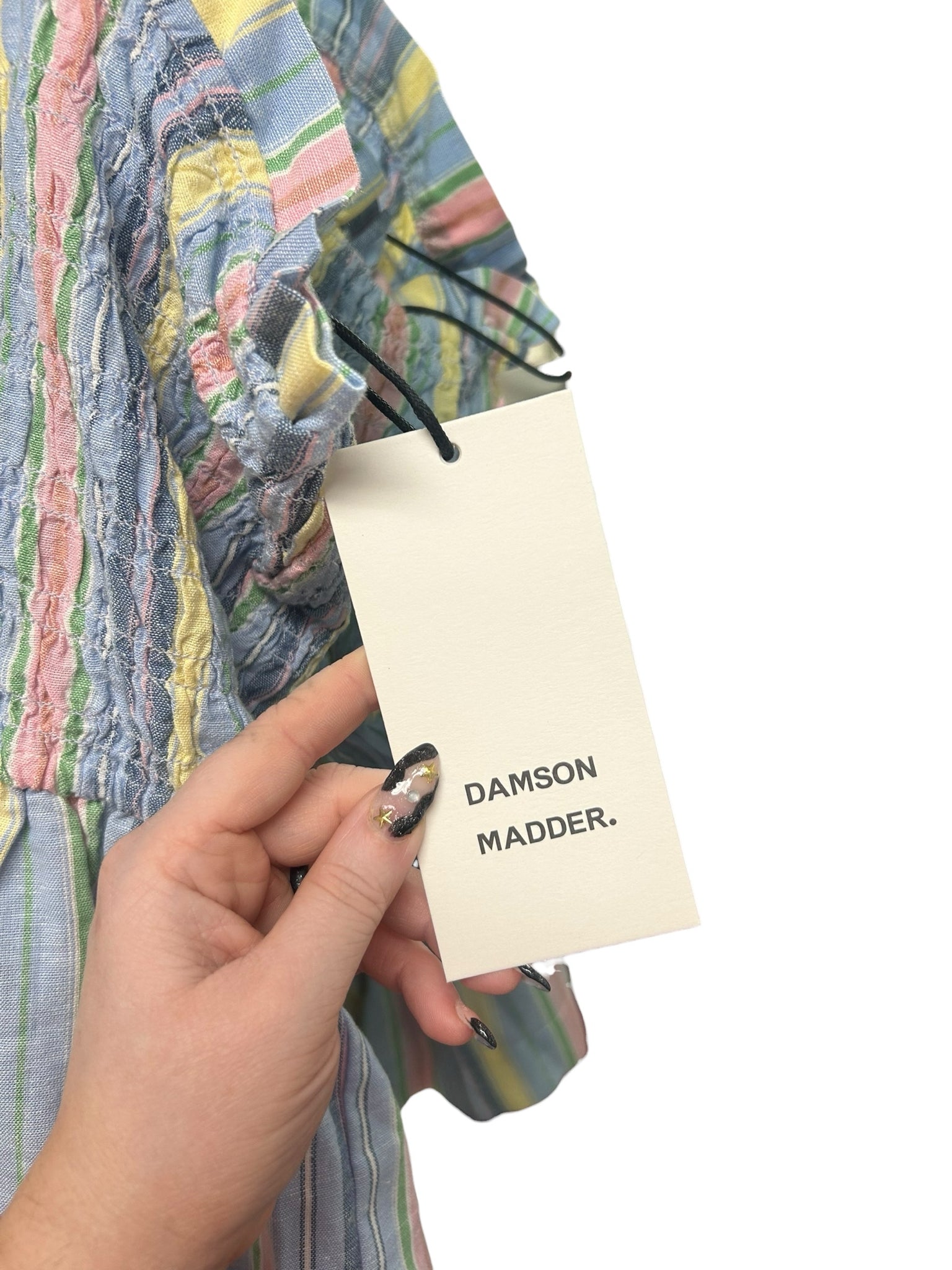 NWT DAMSON MADDER HOPE COTTON STRIPED SMOCKED TANK TOP SIZE UK 20 US 16 - WEARHOUSE  CONSIGNMENT