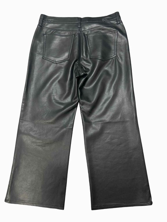 JCREW SLIM WIDE LEG FAUX LEATHER PANT SIZE: 29P