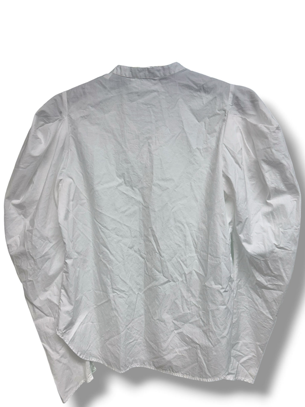 A.L.C. HUDSON PUFF LS MANDARIN COLLAR 1/2 BUTTON COTTON BLOUSE SIZE 4